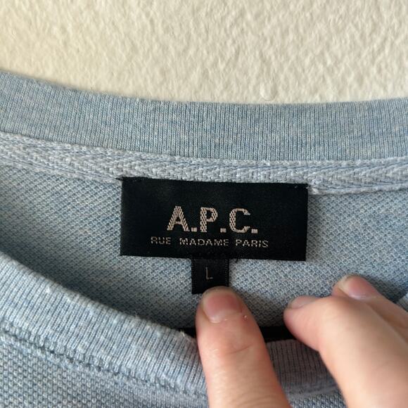A.P.C. Men's Blue Sweater - Picture 3 of 5